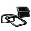 Vehicle Front Grille Grill Covers Inserts Frame Trims for Compass 2017-2020 (Black)