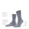 FALKE Run Crew Cut U 1 Pair, Black (Black 3000), 16-17