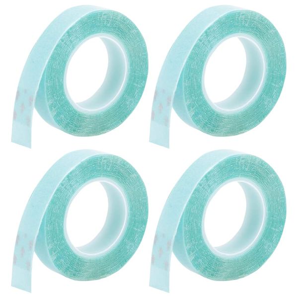 4 PCS Hair Extension Tape Blue Wig Tape 40 Feet Tape Extension Tabs Hair Adhesive Tapes for Hair Extensions Wigs and Hairpieces Replacement