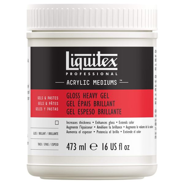 Liquitex Professional Gloss Heavy Gel Medium, 473 ml