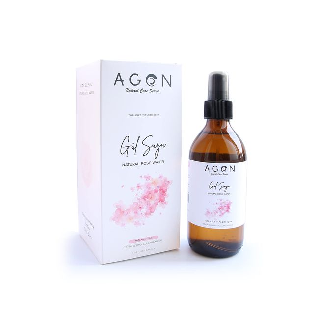 Agon Doğal Gül Suyu 200 ML - Saf Gül Suyu Tonik