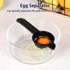 DOTINGHUX Measuring Spoons, Plastic Measuring Spoons Set with Egg Separator 12-Piece,Black