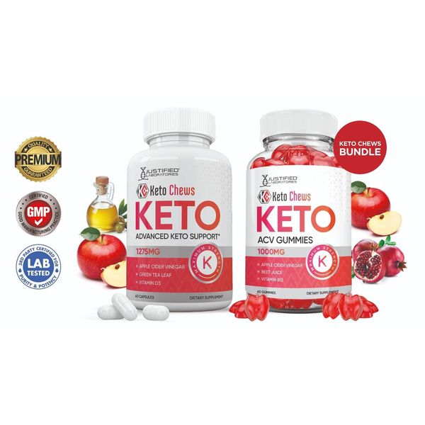 Keto Chews Keto Gummies & Keto ACV Pills 1275MG Bundle