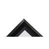 FRAMES BY POST H1 Black Frame With Black Mount 20" x 16" for Pic Size A3 (Plastic Glass)
