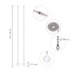2PCS Crystal Ceiling Fan Pull Chain Pull Chain Crystal Prisms Drop Fan Chain Extender Home Decor Gifts