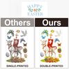 Easter Religious Decorations Window clings Cross Lambs Bunnies Flowers he is Risen Easter Decor Spring