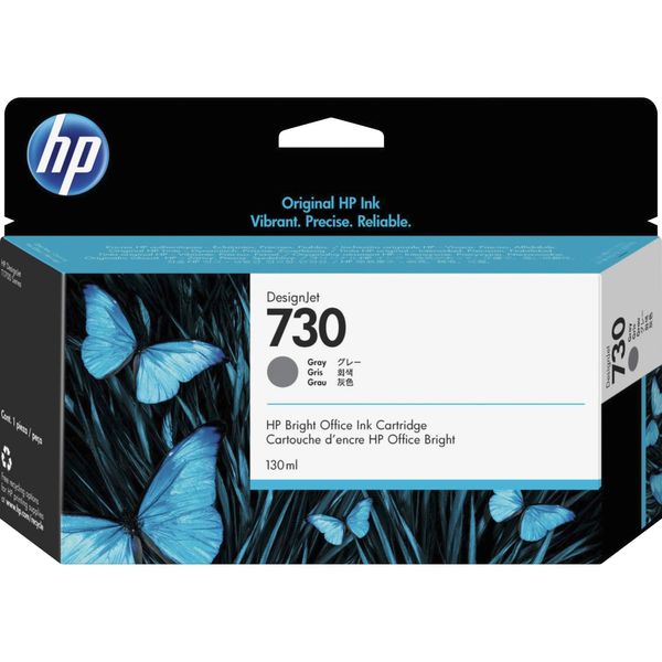 HP 730 (P2V66A) Original Tintenpatrone, 1er Pack Grau, Designjet