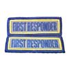 First Responder Reflective Patch Set EMT EMS  3 x 1 Embroidered Shoulder Patches