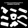 UHMW Tapping Block Ultra High Molecular Weight Polyethylene Rectangular Solid Plastic Blocks for Machining Home Improvement DIY Projects（2 * 3 * 6 in）