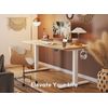24x48 Inches Standing Desk Adjustable Height with Cable Management Natural