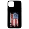 US Flag Hockey Sticks Case for iPhone 15 Plus