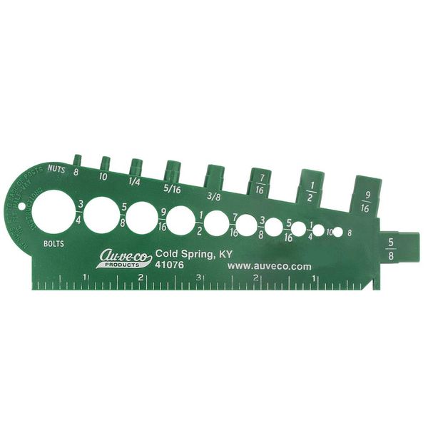 AMZ Clips And Fasteners Bolt & Nut Gauge For USS & SAE