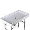 Party Ice Table W/ Cooler Matching Skirt For Elegant Refreshment Display HDPE