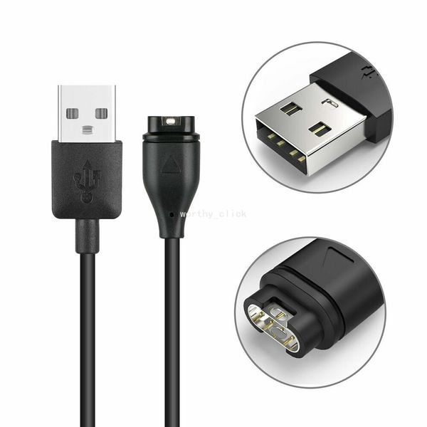 US Garmin Venu 2 Plus Charger Replacement Charging Charge Cable Cord USB (Black)