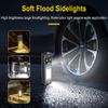 BORUIT U7 Flat Edc Flashlight Rechargeable Pocket UV Light LED Work Light