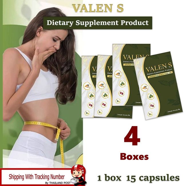 4x15 Capsule Valen S Block Burn Build Break Clean Diet Supplement Natural Herbal