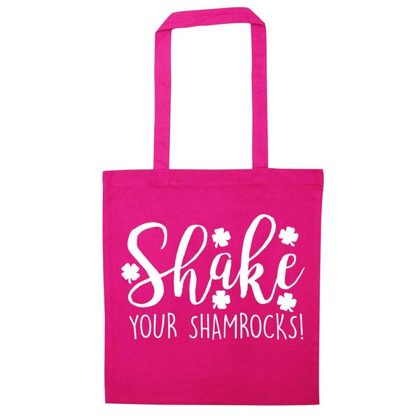 Flox Creative Pink Tote Bag Shake Your Shamrocks