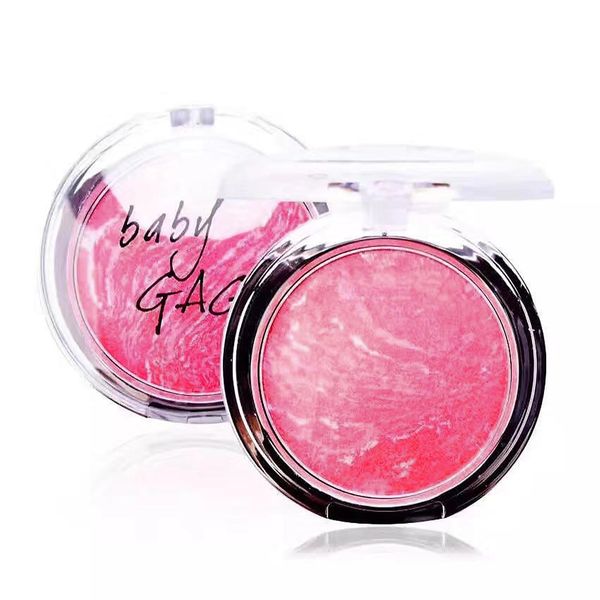 Baked Powder Blush - Natural Glow Soft Powder Blushers For Cheeks Make Up - Delicate, Smooth, Skin-Friendly, Three-Dimensional Makeup, Brighten, High Pigmented Blusher With Mirror & Brush