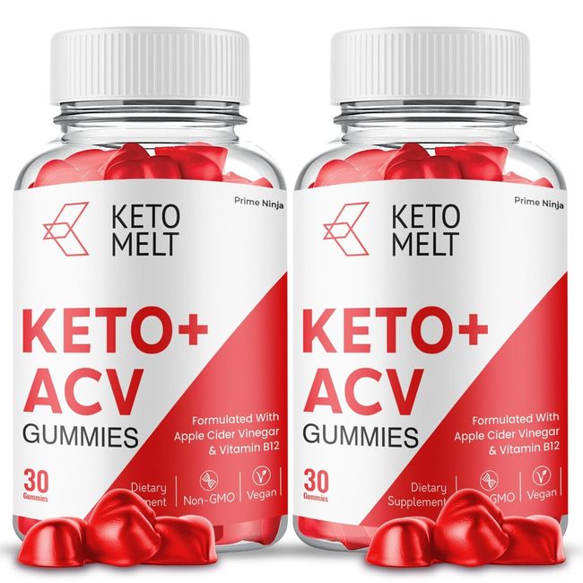 Keto Melt Keto ACV Gummies, KetoMelt Gummies Maximum Strength Official (2 Pack)