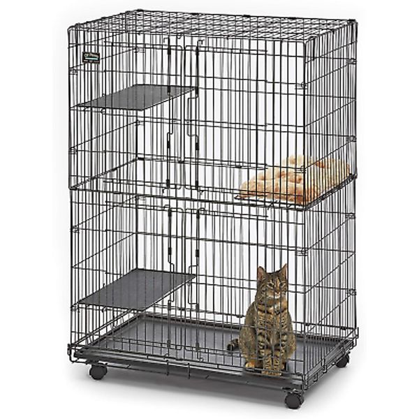 MidWest Homes for Pets Cat Playpen / Cage Includes 3 Adjustable Resting...