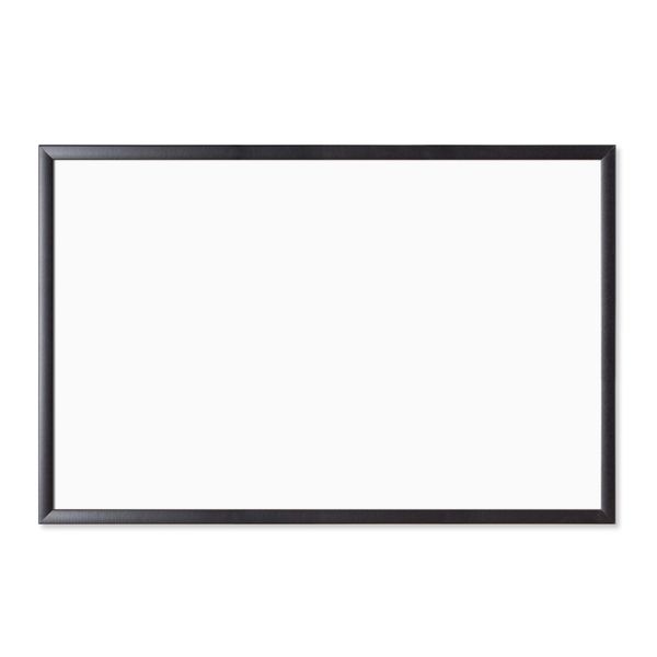 U Brands Magnetic Dry Erase Board, 23 x 35 Inches, Black Wood Frame (311U00-01)