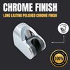 Chrome Square Shower Head Holder Bracket – Modern Bathroom Accessory for Secure Mounting and Stylish Design