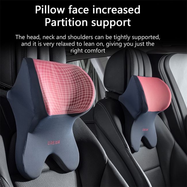 Car Driver Pillow Memory Foam Car Lumbar Support Cushion Car Seat Neck  Cartoon Pillow Seat Supports Car Back Pillow Car Headrest - AliExpress