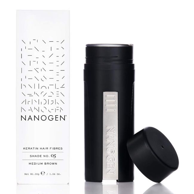 Nanogen Hair Fibres, 30 g, Medium Brown