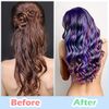 Reusable Silicone Hair Highlighting Cap - Salon Hair Dye Cap & Metal Hook Matting Tipping Hair Styling Tools(Purple)