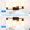MingBright 3 Lights Bathroom Vanity Wall Lamp Mirror Front Makeup LED Wall Light
