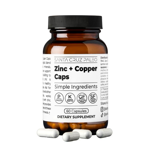 Santa Cruz Paleo Zinc + Copper Caps
