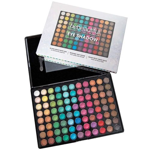 ForPro Professional Collection Bebeautiful Professional Makeup Eyeshadow Palette with Applicators, 88-Color Palette, Matte