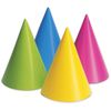Creative Converting 20PH-0010 Party Hats, Assorted Neon, 16-Pack