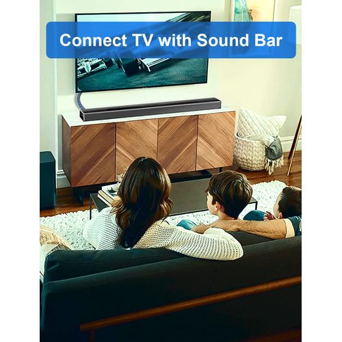 EMK 90 Degree Optical Cable 360 Degree Free-Rotating Fiber Optic Cable Toslink Male to Male Cable for Home Theater, Soundbar, Gaming Console, Speaker(16.5FT/5M)
