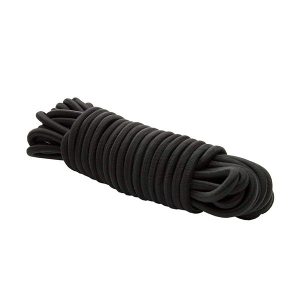 8 mm expander rope, black, 10 m, rubber rope, tarpaulin rope, tensioning rope, elastic rope