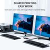 USB2.0 2 in 1 Output USB 2.0 Shared Switch KVM Switcher for Mouse, Keyboard, Scanner, Printer, Computer