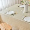 Vinyl Tablecloth with Flannel Backing, Champagne, Waterproof, Stain-Resistant...