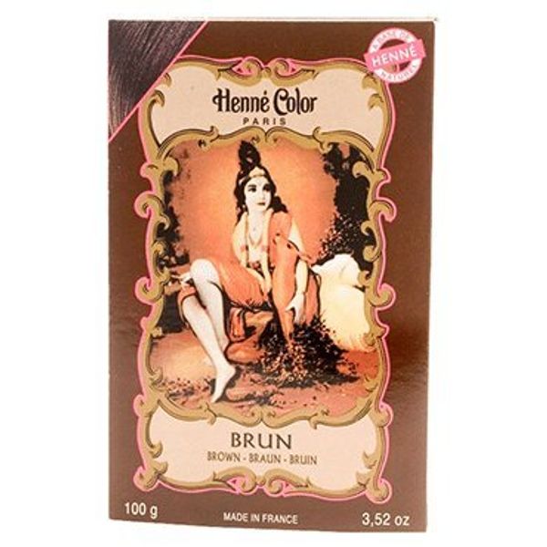 HENNE COLOR Henna Hair Dye Powder Brown 100g (PACK OF 3)