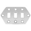 Control Plate - Jaguar Style, Selector Switch, Chrome