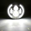 For Harley Heritage Softail Classic  7"inch LED Headlight Angle Eye DRL Black