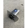 Paw Print Hitch Cover Solid Metal with Raised Chrome Metal Emblem 2"