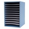 11 Tier Office Home Paper File Holder Document Storage Rack Desktop Organizer