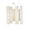 sourcing map ABS Bulkhead Tank Adapter with PVC Plug Fitting G1/2 Thread for Rain Buckets Water Tanks 2 Set
