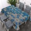Walmsco Tablecloth Blue Bohemian Pattern Decor For Dining Room Kitchen Rectangular Table Cover 132 * 178cm