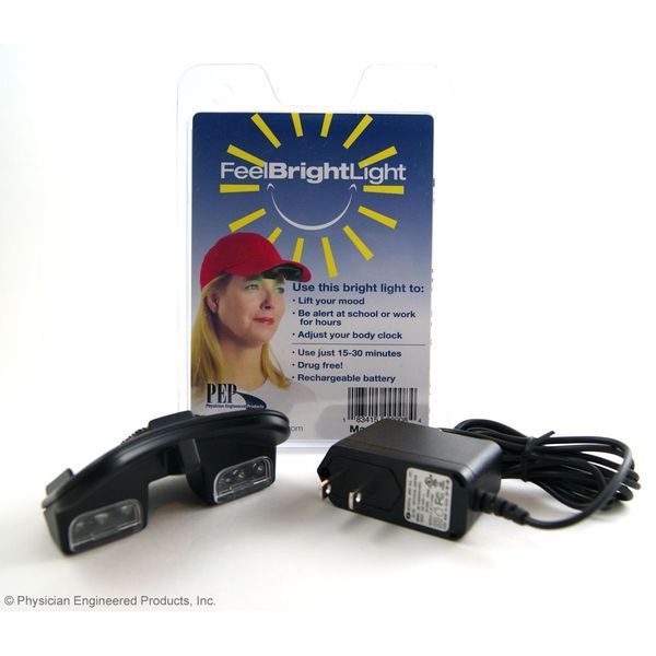 Feel Bright Light - 12,000 Lux Portable Blue-Green Bright Light Visor