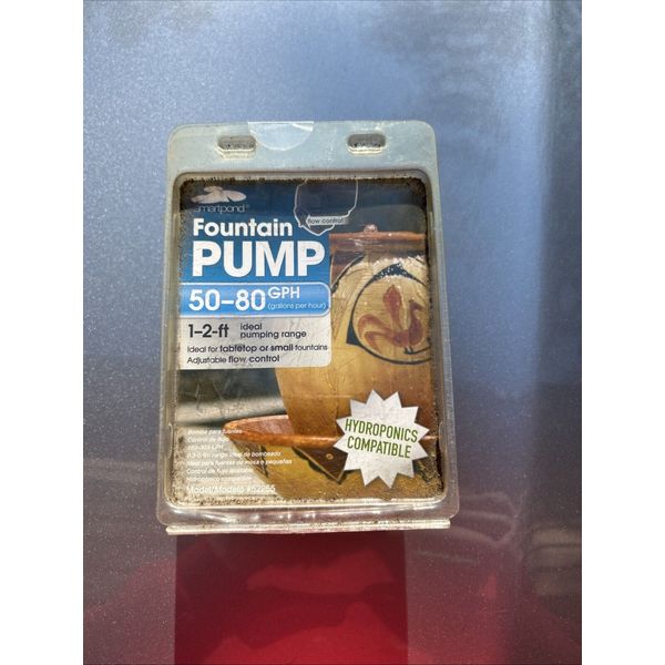 Smartpond Fountain Pump 50 - 80 GPH - Hydroponics Compatible 52255 Flow Control