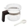 Powder Pot Bamboo (Brown), Condiment Container, Sugar, Salt, Teaspoon, Spoon, Show, Storage