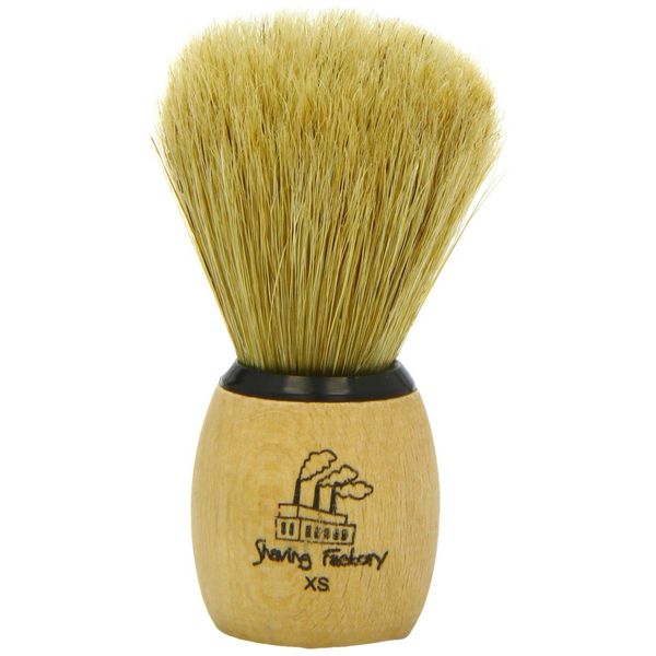 The Shave Factory Hand Made Shaving Brush, Extra-Small Size - Perfect for Precision Shaving Experience