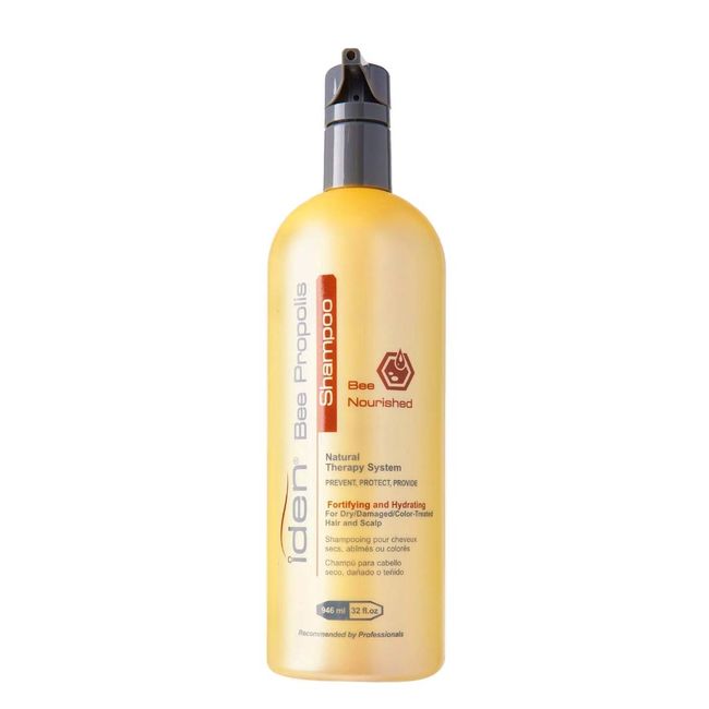 Iden Bee Propolis Nourished Shampoo With Keratin for Dry Chemically Treated Hair (32 fl.oz)