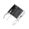 sourcing map 20Pcs Momentary PCB Side Mounting Fixed Bracket Pushbutton Push Button Tact Tactile Switch DIP 2 Terminals 6x6x5mm